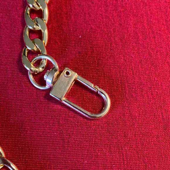 39” lightweight, gold shoulder/crossbody replacement or wallet, conversion chain - Picture 3 of 4
